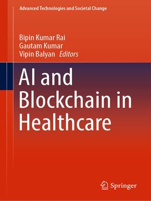cover image of AI and Blockchain in Healthcare